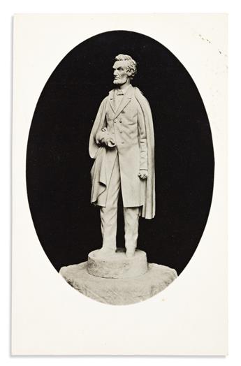 (ABRAHAM LINCOLN.) Reminiscences and family papers of Lincoln sculptor William Marshall Swayne.